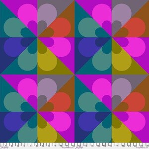 108" Wide Quilt Backing Fabric | Good Gracious Town Meeting Carnival by Anna Maria Horner | FreeSpirit Cotton Backing