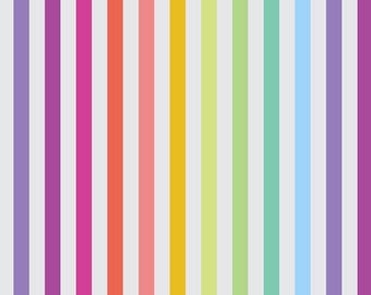 Tula Pink - True Colors Graywork - Disco Stripe - Whisper - Free Spirit Fabrics - sold by the half yard