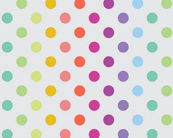 Tula Pink - True Colors Graywork - Disco Poms - Whisper - Free Spirit Fabrics - sold by the half yard