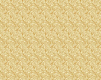 Wild Abandon Passing Fancy Gold by Heather Bailey | FIGO Quilting Cotton | Cotton Fabric by the Half Yard | Modern Quilting Fabric
