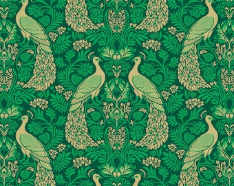 Wild Abandon Rogues & Scoundrels Teal by Heather Bailey | FIGO Quilting Cotton | Cotton Fabric by the Half Yard | Modern Quilting Fabric