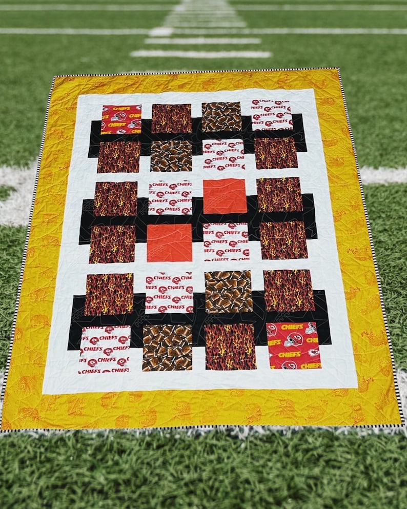 Kansas City Chiefs inspired quilt