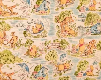 Winnie the Pooh - A Day in the Park - Disney for Springs Creative - 100% Cotton Fabric sold by the Half Yard
