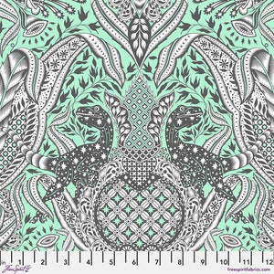 Tula Pink - Roar! - Gift Rapt Mint - Free Spirit Fabrics - sold by the half yard
