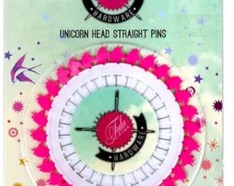 Tula Pink 2'' Unicorn Head Pins - 30 count per
