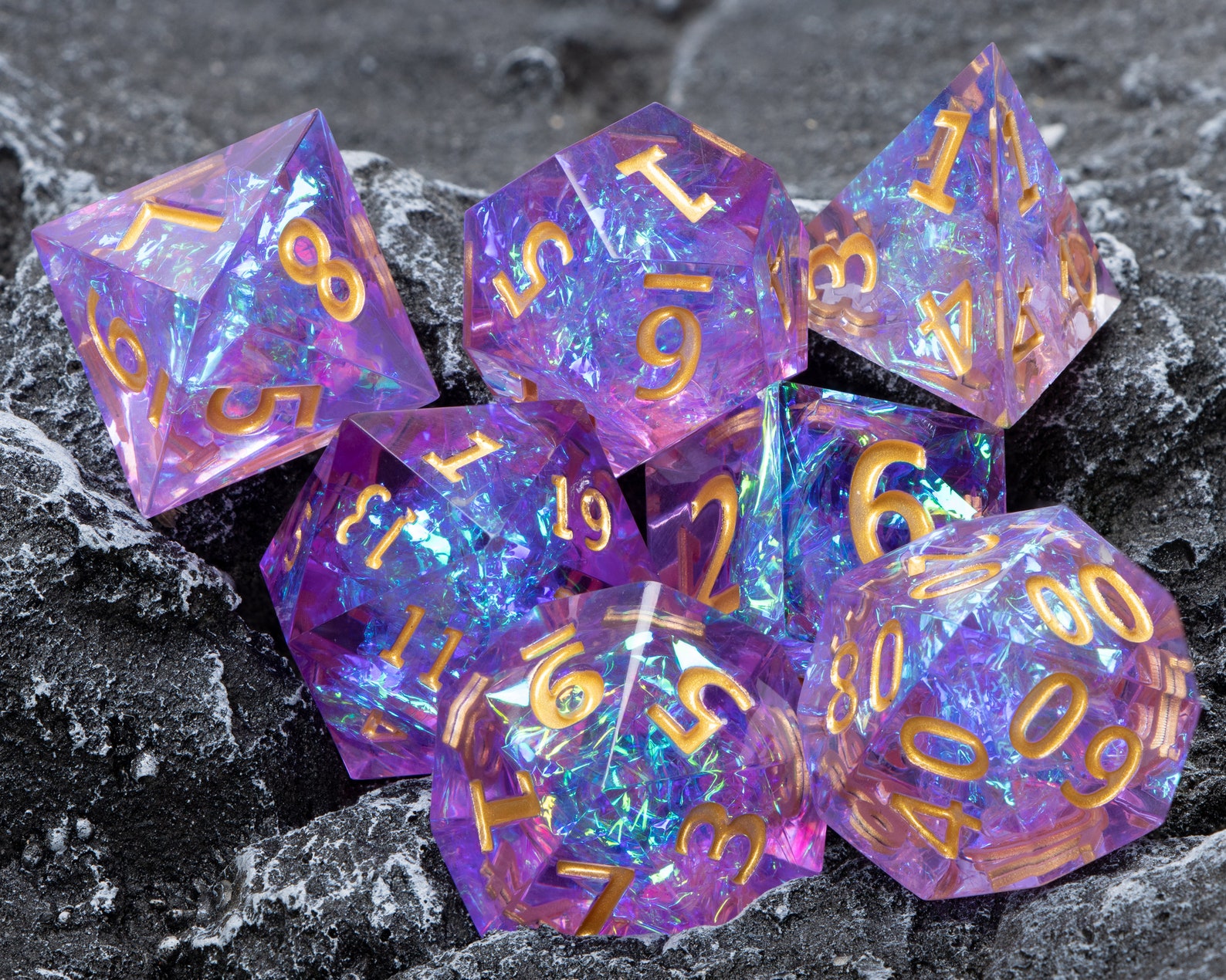 Sharp Edge Dice Magic Dice Dice Dnd Dice Dungeons and Etsy