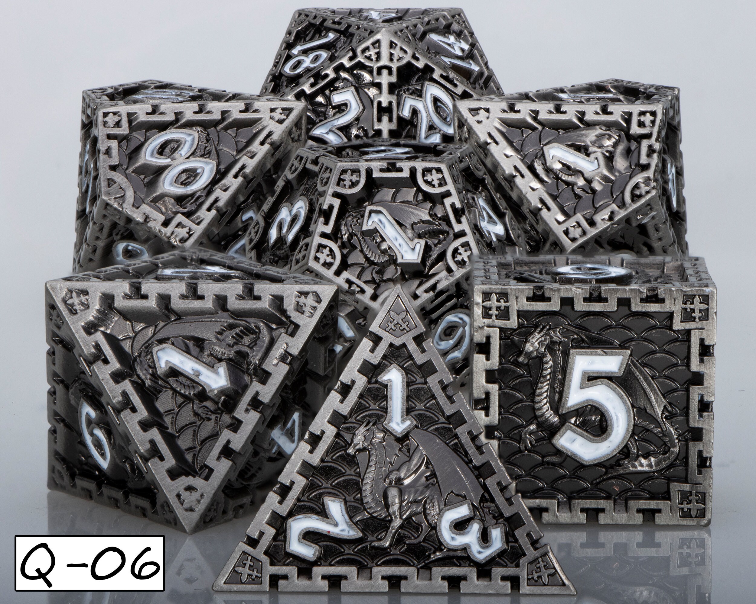 Dnd Rainbow Dragon Dice Dnd Metal Dice Set D&D Dice RPG Etsy Australia