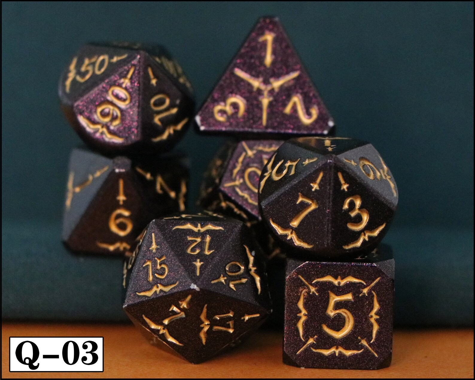 Metal Dice 7 Pieces Dnd Dice RPG Dice Dnd Dice Metal Etsy