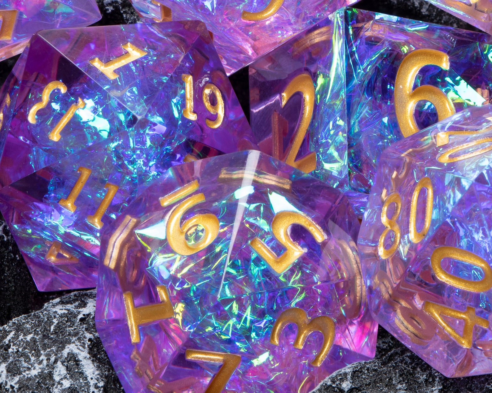 Sharp Edge Dice Magic Dice Dice Dnd Dice Dungeons and Etsy