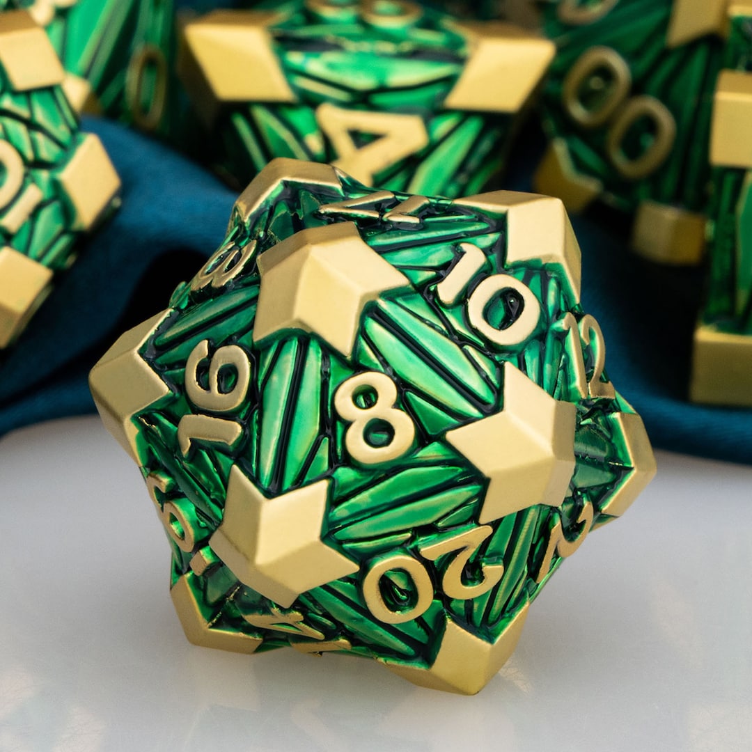 DND Metal Dice Set D and D Dungeon and Dragon Dice RPG Etsy