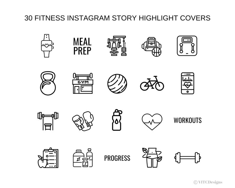 Fitness Instagram Highlights Exercise Instagram Story Etsy Fitness Instagram Highlights Exercise Instagram Story Etsy