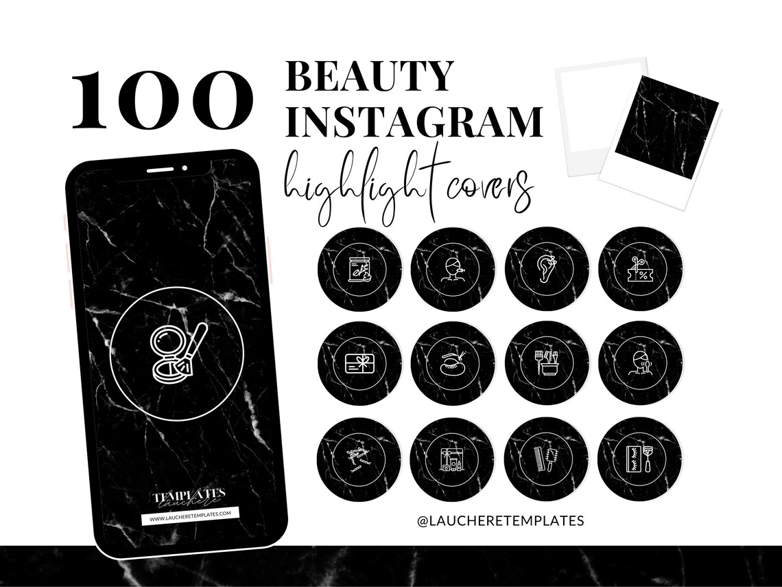 Beauty Instagram Highlights Makeup Instagram Story Highlight | Etsy