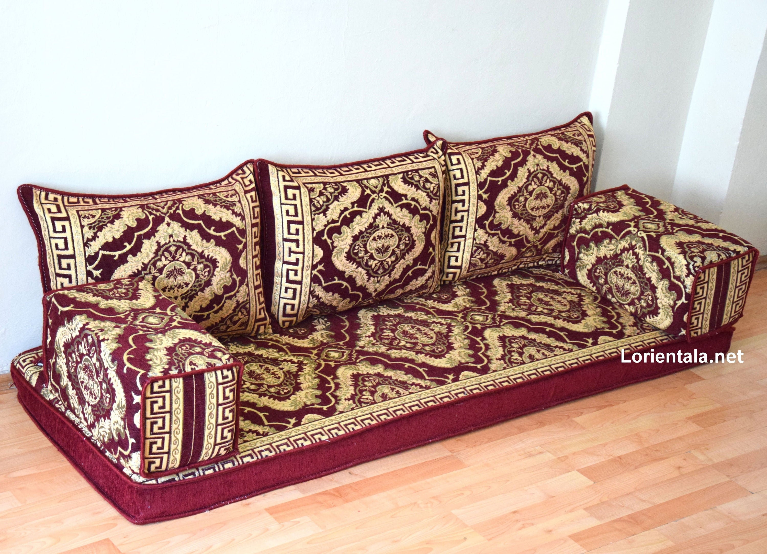 Cojines de piso árabe Asientos Sofá turco Jalsa Home Decor | Etsy