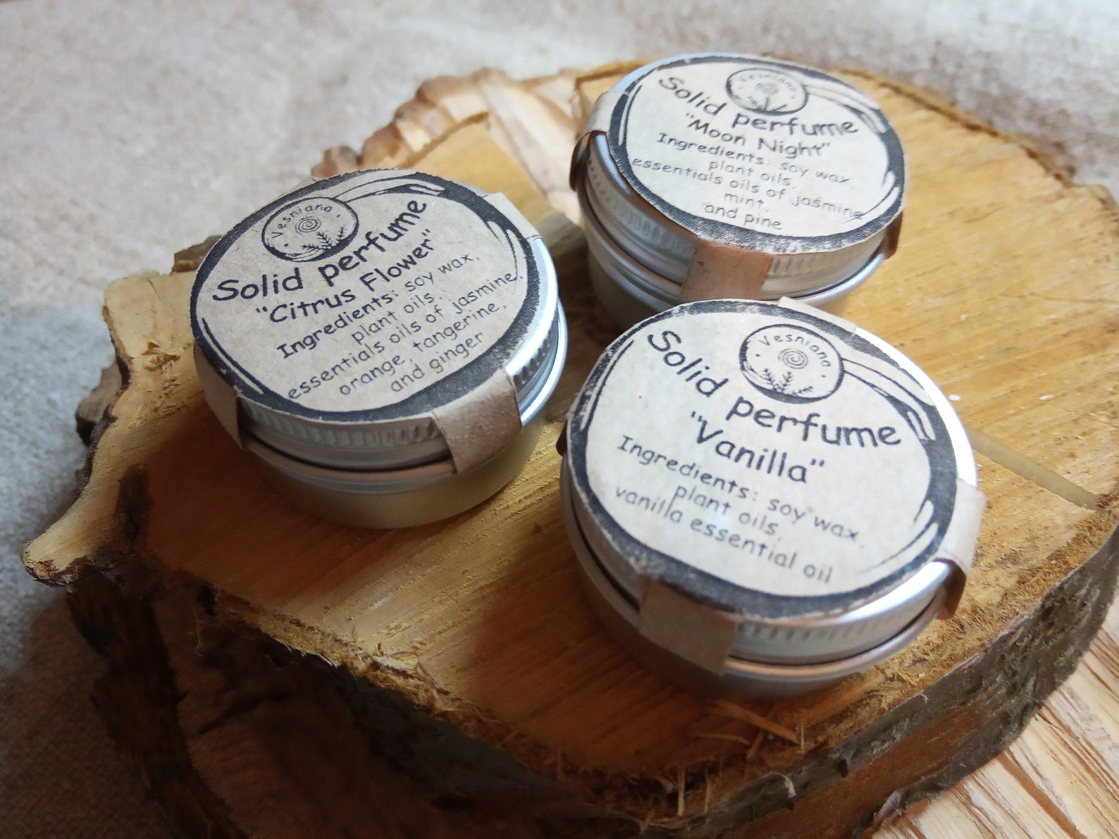 1 pc Solid vegan soy wax perfume Natural essential oils Etsy