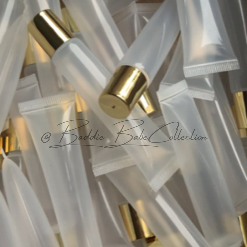 15ml Gold Top Squeeze Lip Gloss Tubes Empty Lipgloss Tubes Etsy