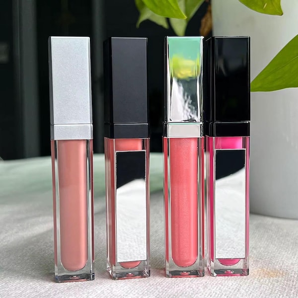 LED Light Up Lip Gloss Tubes with Mirror: Custom Lipgloss Starter Kit | Private Label