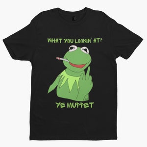 Ye Muppet T-Shirt - Animal Adult Kermit Muppets Cool Retro Cartoon Xmas Gift