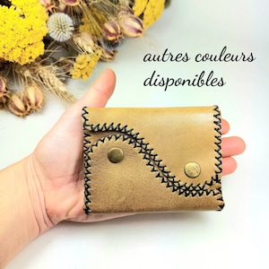 Handmade leather wallet/purse for men and women, handsewn