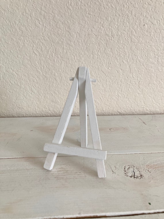 Mini Easel, Small Sign Stand, 6 Inch Tiered Tray Sign Easel, Wedding Table  Number Holder, Mini Canvas Holder, Picture Easel 