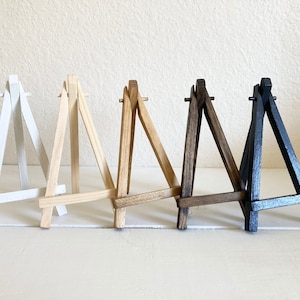 Mini Easel, Small Sign Stand, 6 Inch Tiered Tray Sign Easel, Wedding Table  Number Holder, Mini Canvas Holder, Picture Easel 