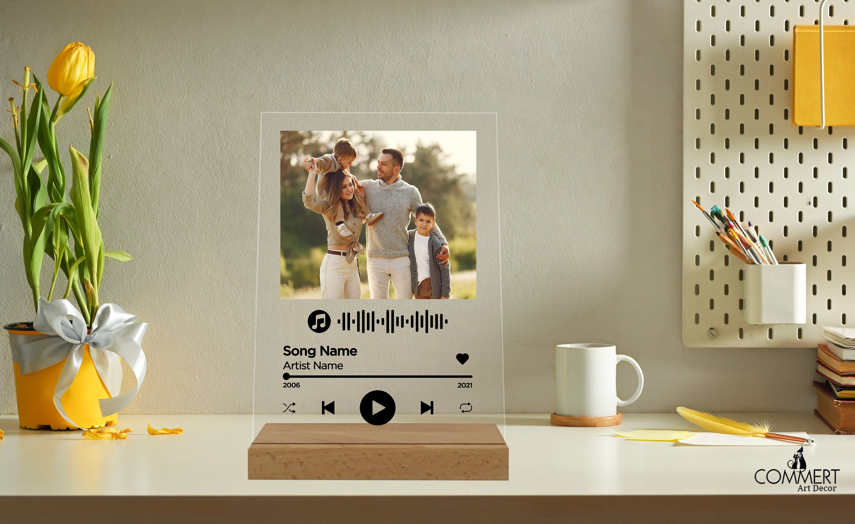 Custom Couple Song Glass Frame Custom Music Plaque Song Etsy