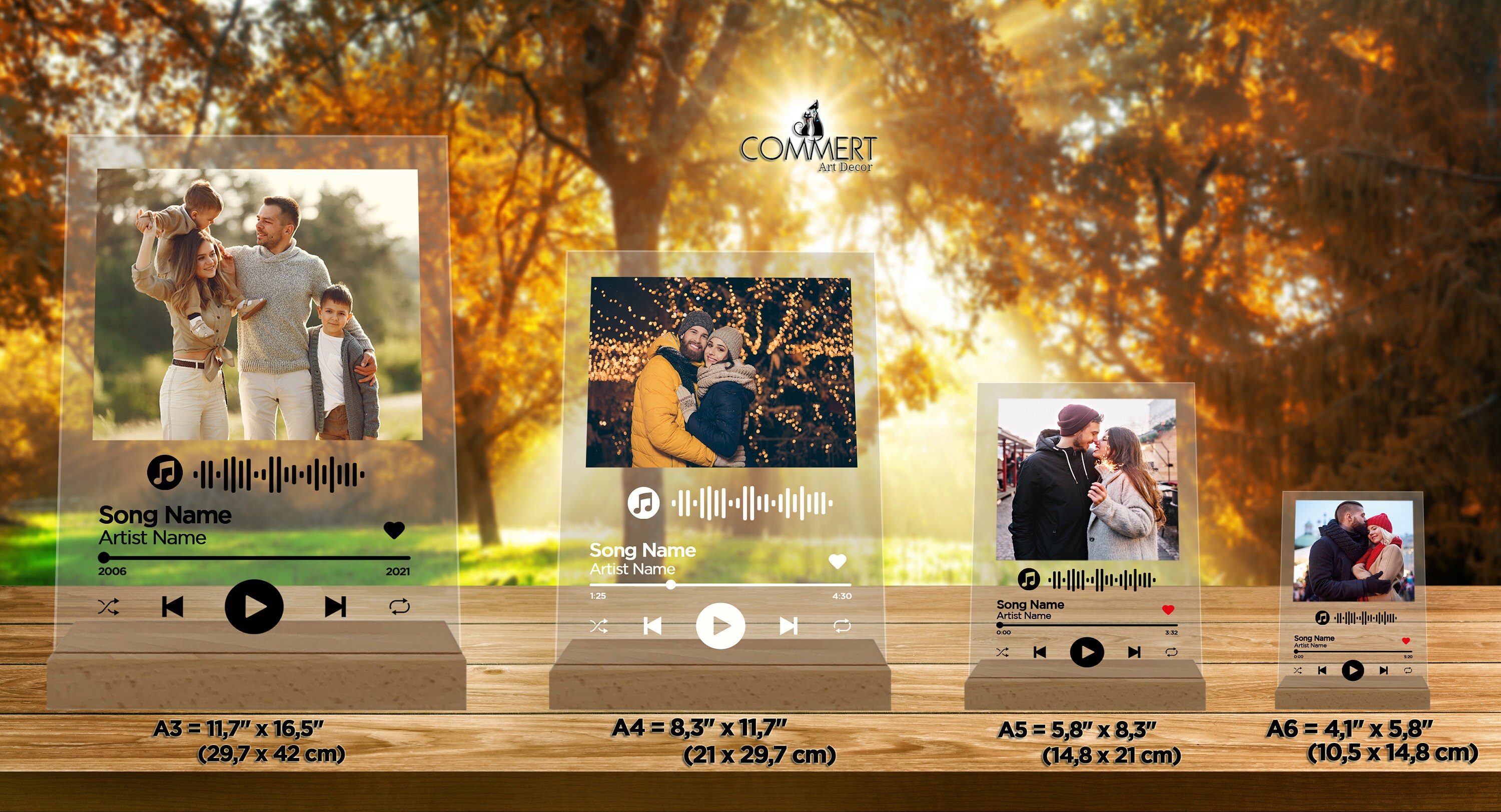 Custom Couple Song Glass Frame Custom Music Plaque Song Etsy