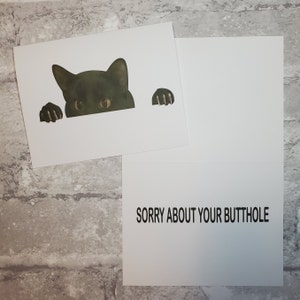 Card #123- Sorry about your butthole