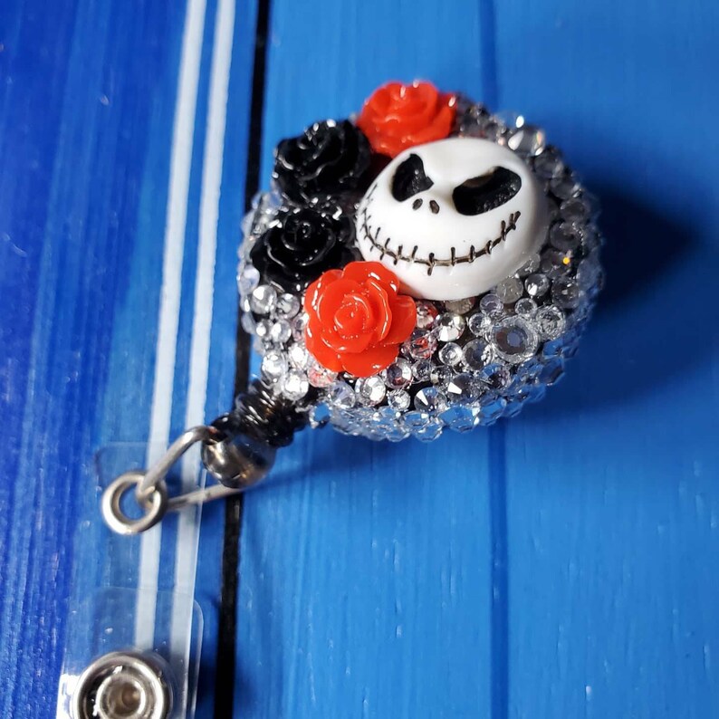 Download All hail the pumpkin king Jack skellington badge reel | Etsy