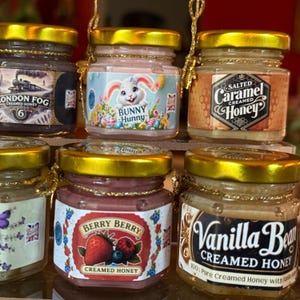 Custom Honey Gift Set – Select 3 Flavors – Whipped Raw Honey in Elegant Gift Bag with Spoon