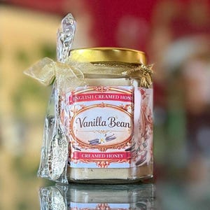 Vanilla Bean Infused Honey Gift For Tea Party Treat or Birthday Gift for Mom Get Well Soon for Bestie or Regency Afternoon Tea Desserts