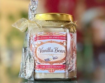 Vanilla Bean Honey Gift For Tea Party Treat or Birthday Gift for Dad and Fathers, Get Well Soon for Bestie or Regency Afternoon Tea Desserts