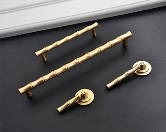 4.13" 7.56" Gold Bamboo Cupboards Closet Cabinet handles Knobs Pulls Dresser Handles Pulls Drawer Knob Pulls Handles Hardware 105 192mm F304