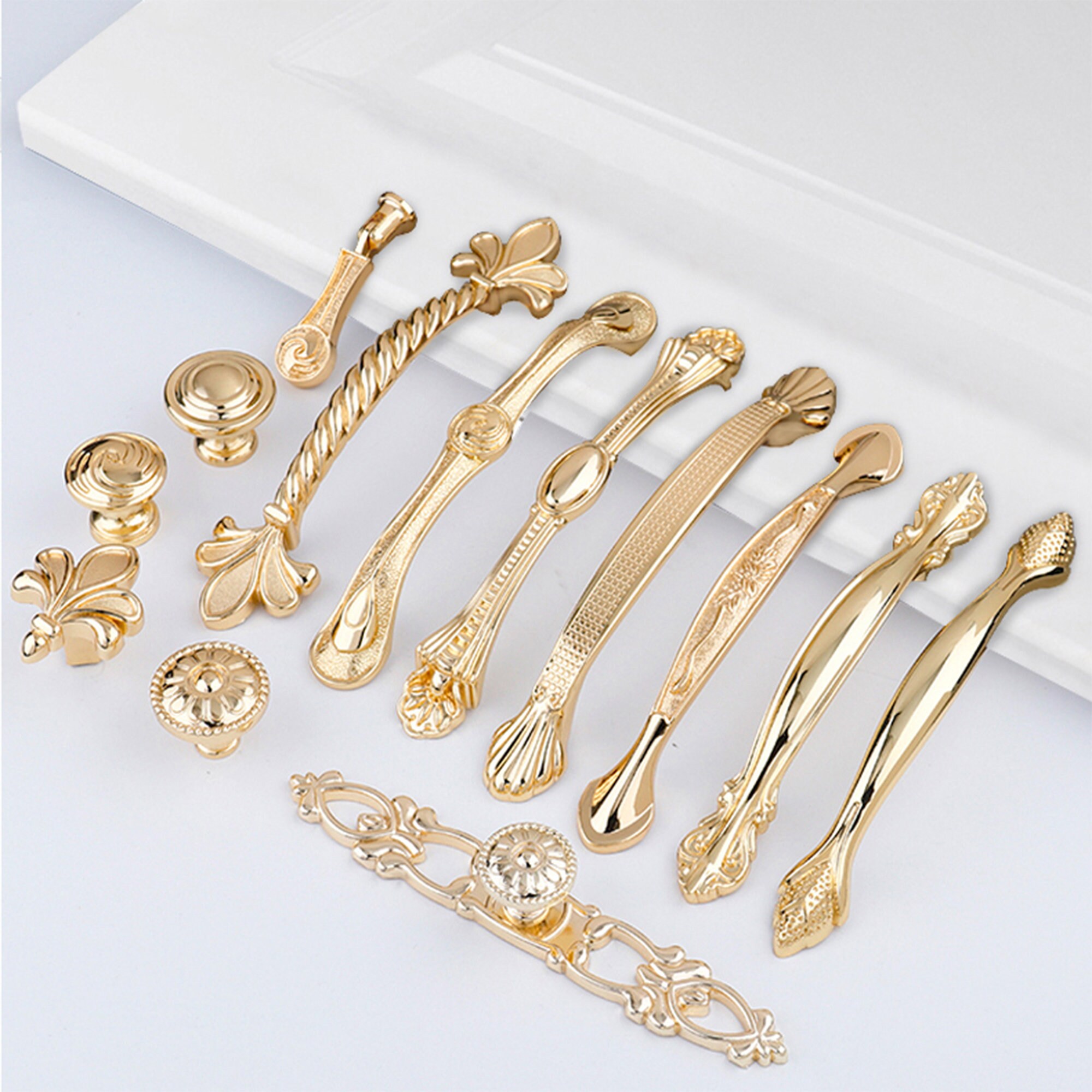 3.75 5 Modern Simple Gold Handles Pulls Etsy