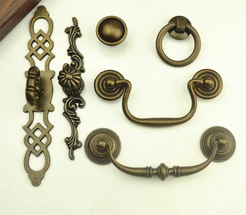 3.54 4.25 Drop Bail Pulls Furniture Door Etsy