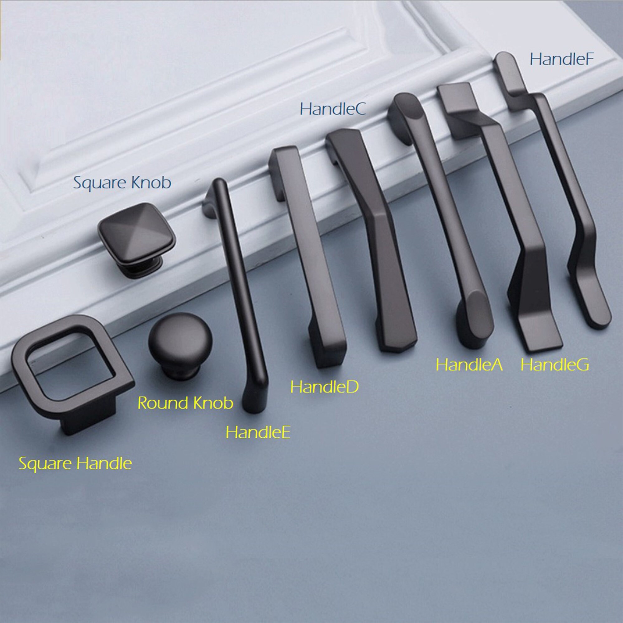 3.75 5 7.56 Matte Black Drawer Pulls Drawer Etsy