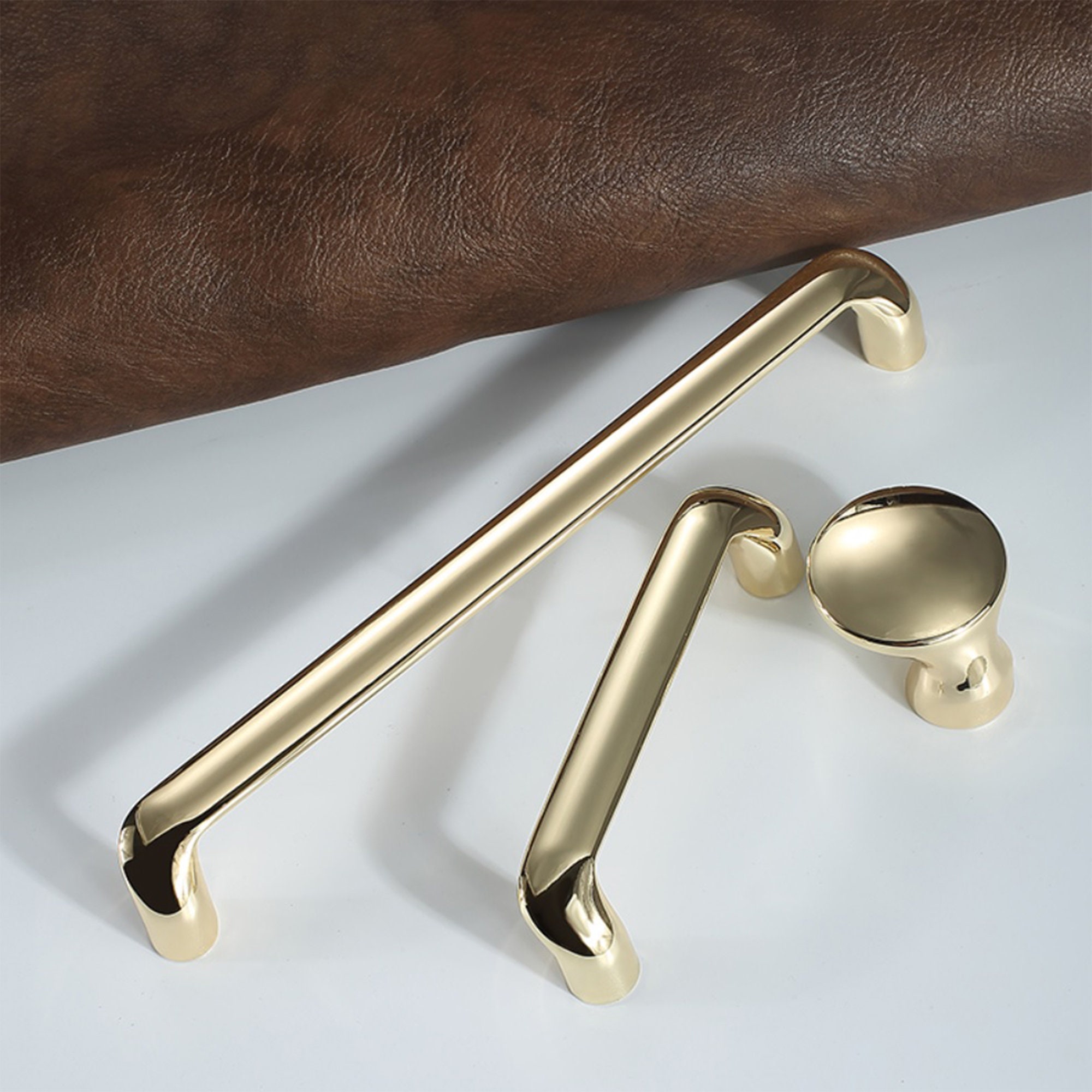 3.78 5 7.6 Gray Polished Gold Pulls Etsy UK