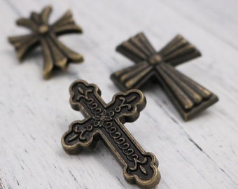 Antique Bronze Cross Knob Retro Kitchen Drawer Knobs Pulls Cabinet Handles Knobs Pulls Dresser Handles Pulls Knobs Hardware 53 58 60mm N041