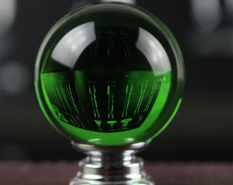 1.6" Clear Green Ball Crystal Knobs Cabinet Door Pulls Knobs Glass Drawer Knobs Pulls Crystal Dresser Pulls Knobs Hardware 40mm D067