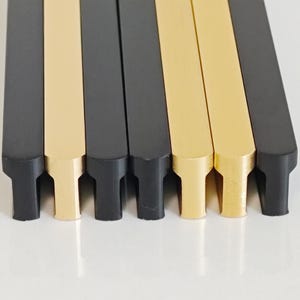 Extra Langer Aluminiumschrankknauf: Schwarzer oder Goldkommode