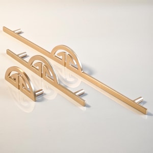 2.5" 5" 12.6"  Chinese Style Wardrobe Door Handles Gold Asian Cabinet Pulls Handles Drawer Pulls furniture Cabinet hardware M601