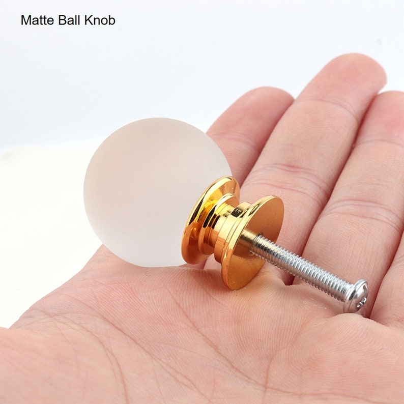 1.2 Crystal Ball Drawer Pulls Knobs Door Pulls Etsy UK