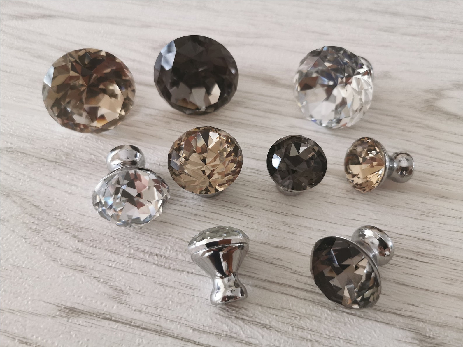 1 1.2 1.6 Glass Crystal Ball Knobs Handle Etsy