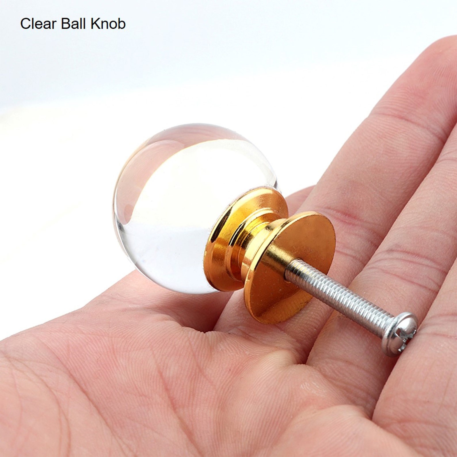 1.2 Crystal Ball Drawer Pulls Knobs Door Pulls Etsy