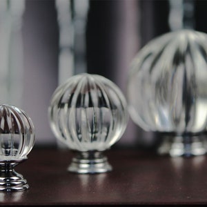 1.2" 1.6" Clear Ball Crystal Knobs Cabinet Door Pulls Knobs Glass Drawer Knobs Pulls Crystal Dresser Pulls Knobs Hardware 30 40mm D063