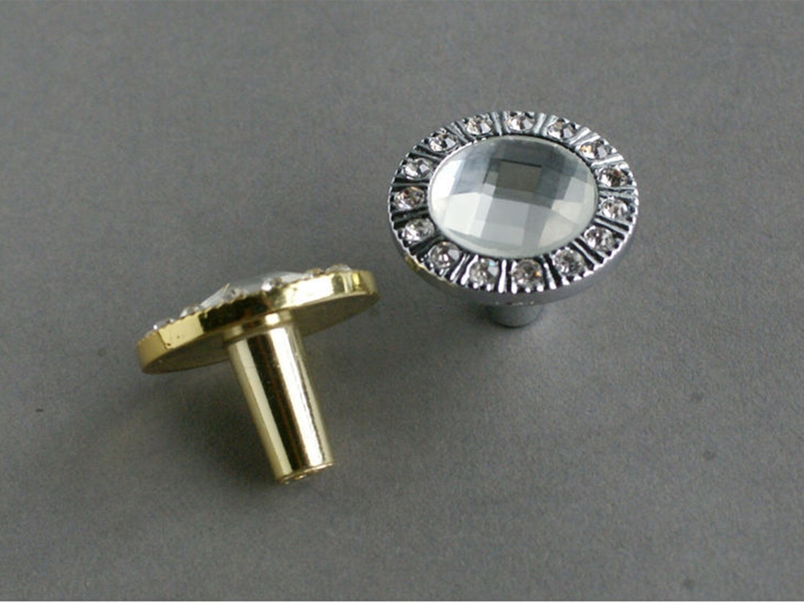 1.2 Glass Crystal Closet Door Pulls Knobs Etsy