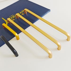 Poignée extra longue en alliage d'aluminium : poignée de porte de garde-robe dorée