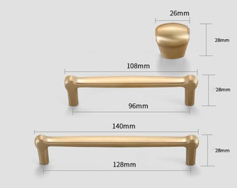 3.75" 5" Brushed Gold Drawer Handles Drawer pulls Drawer Knobs Cabinet Handles Cabinet Pulls Cabinet Knobs Cabinet Hardware 96 128mm M451