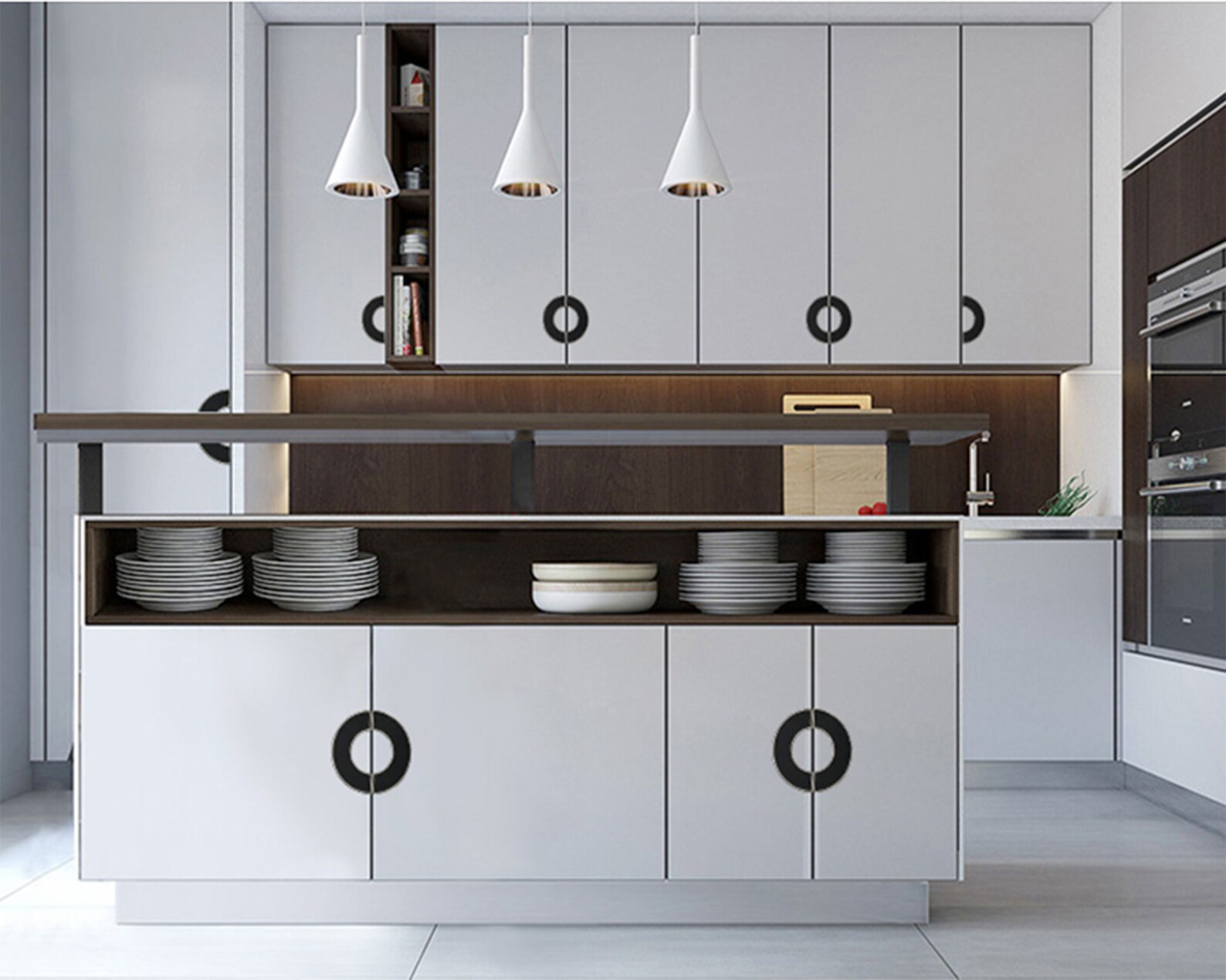 2.5 3.75 Black Leather Pulls Handles Etsy