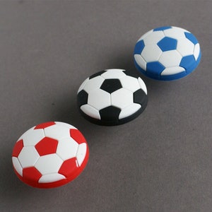 Soft Rubber Football Cartoon Handle Knobs Niños Room Sandle Knobs zapato armario perillas de protección ambiental hardware K003