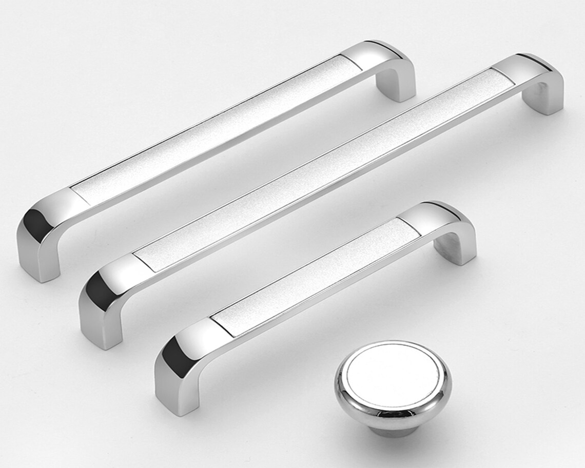 3.8 5 6.3 Black Sliver Pink Handles Etsy